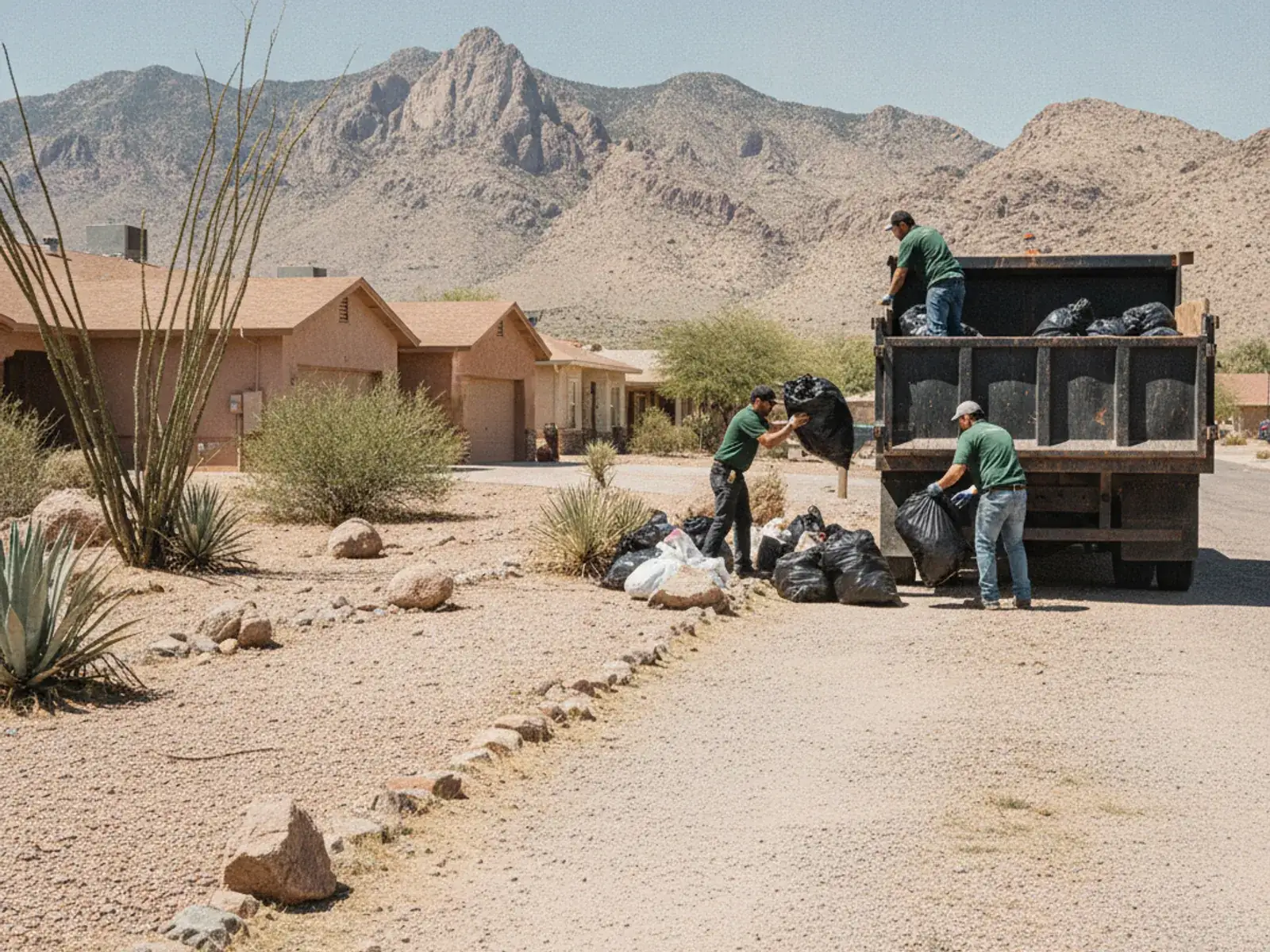 Curbside junk and waste collection in Horizon City, TX